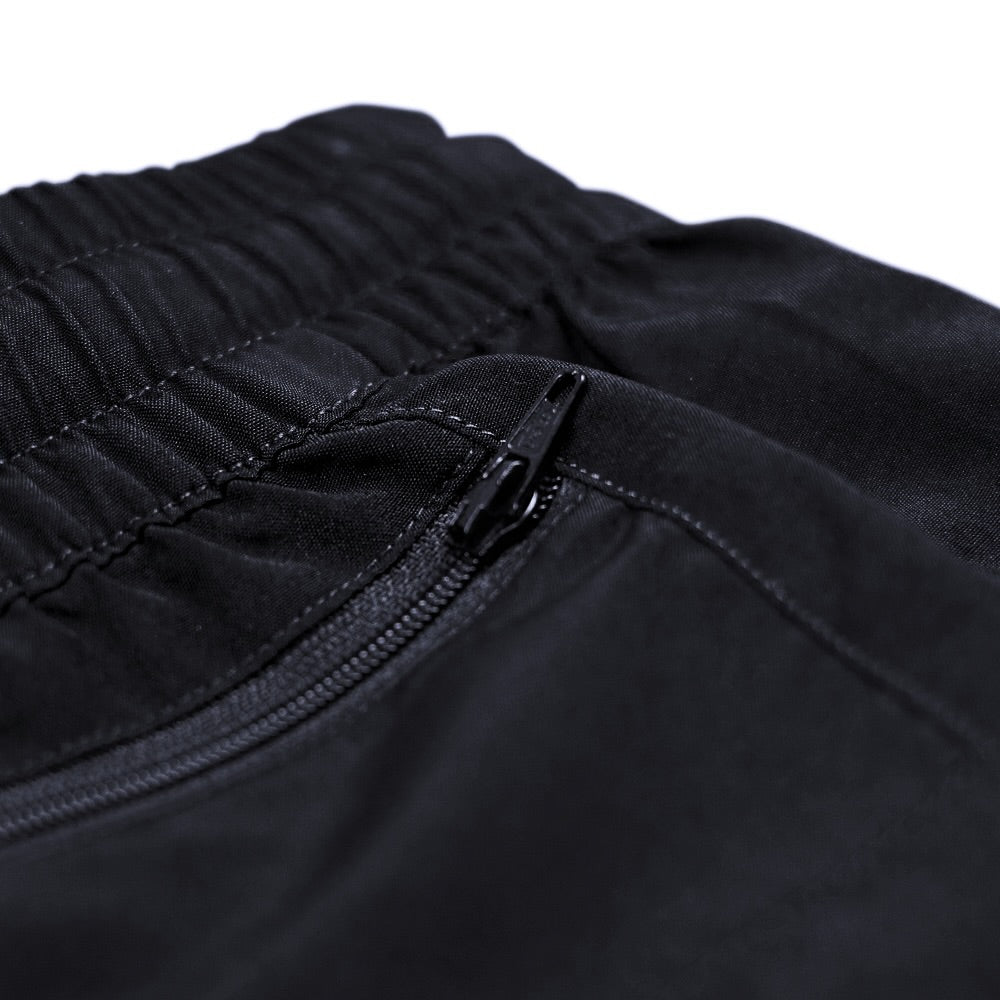 Black & Silver Two-Tone Shorts