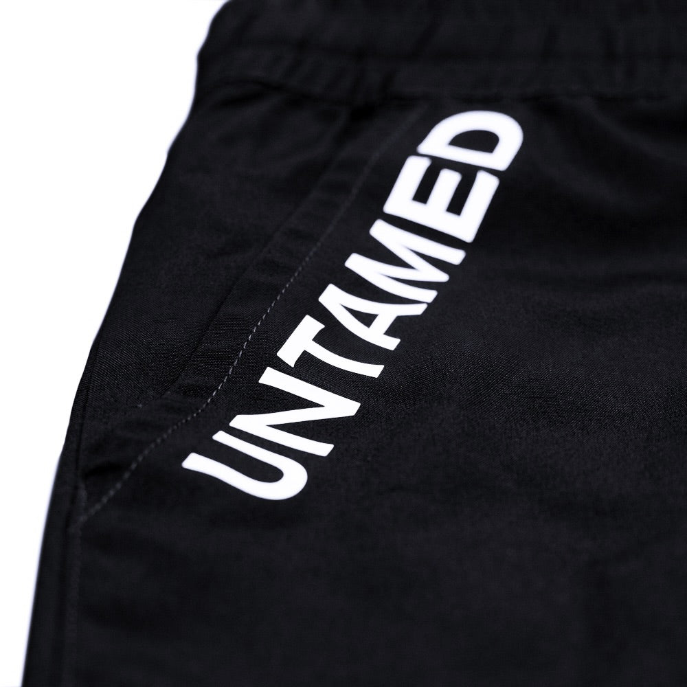 Black & Silver Two-Tone Shorts