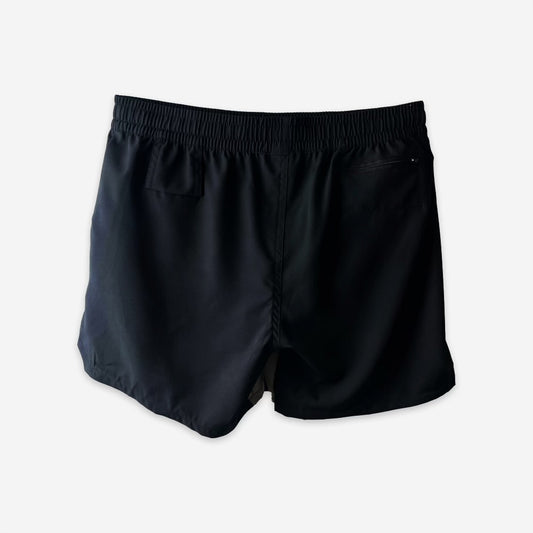 Black & Silver Two-Tone Shorts