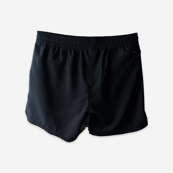 BLACK & SILVER TWO-TONE SHORTS